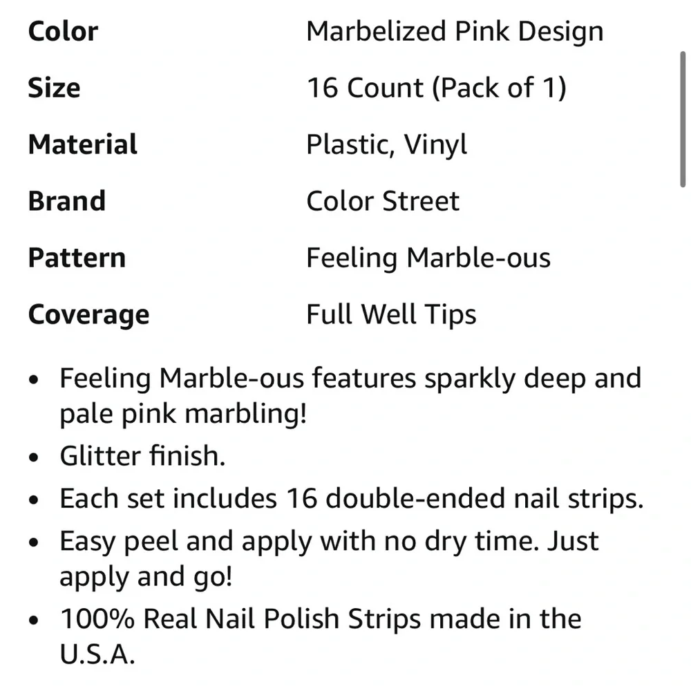 Color Street Feeling Marble-ous Nail Strips